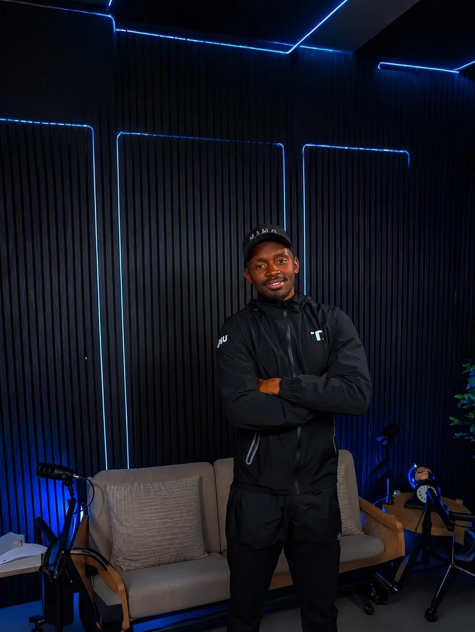 Portrait of Jordan Antonio Brown in the studio
