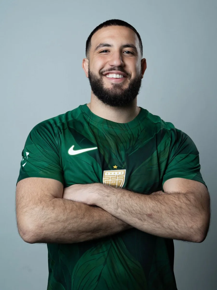 Hafed Al-Droubi in his SDS FC goalkeeper shirt